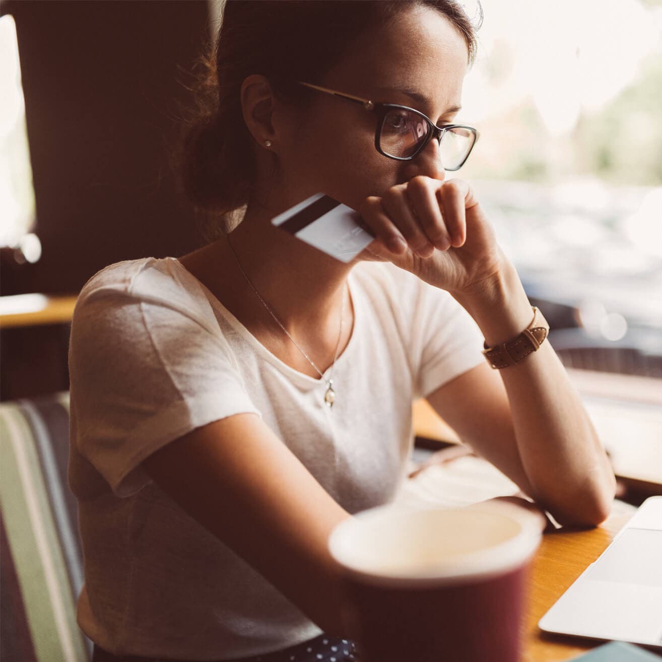woman shopping online