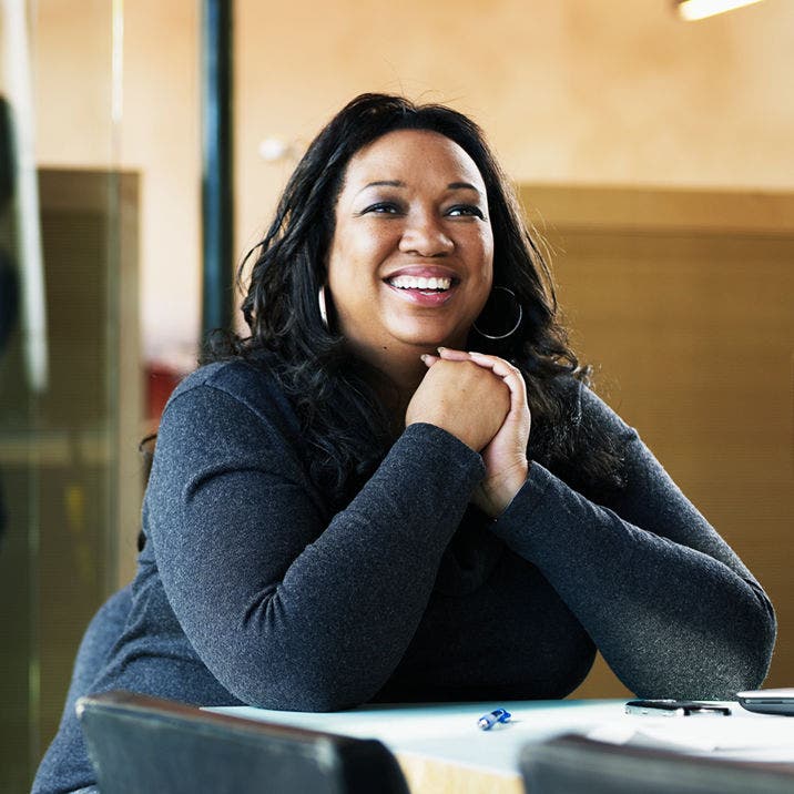 smiling business woman