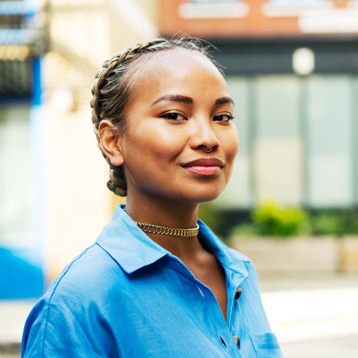 smiling woman