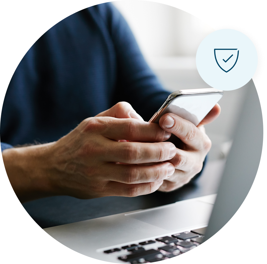 Two hands holding a smart phone
