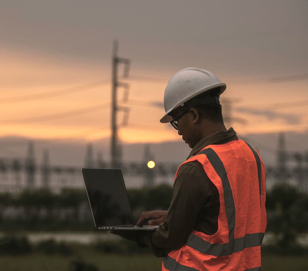 Asian engineer working at power plant,Thailand people