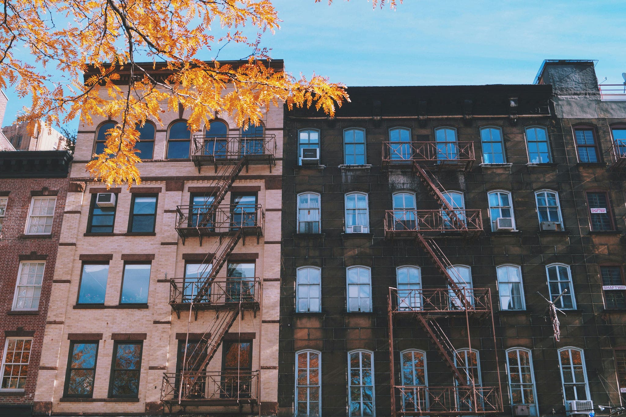 Urban apartment buildings