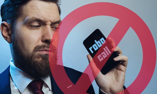 No robocall image on phone