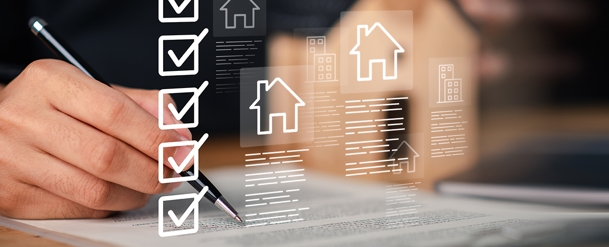 Real estate consultants and property administrators reviewing digital housing agreements, compliance checklists, smart documentation systems to improve operational accuracy and customer confidence.