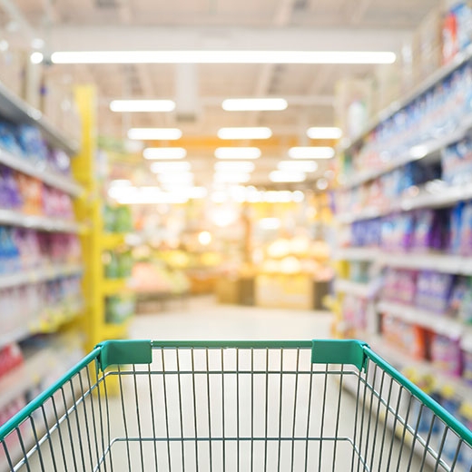 CPG grocery aisle